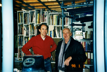 Buchhandlung Pegasos 1987 Kai Stellmann und Kunde Bindhammer